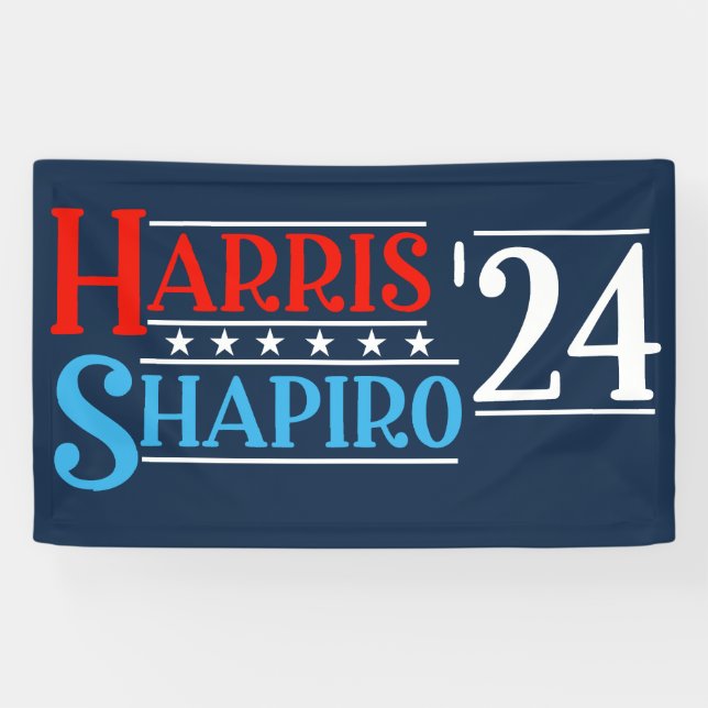 Harris Shapiro 2024 Retro Campaign Banner (Horizontal)
