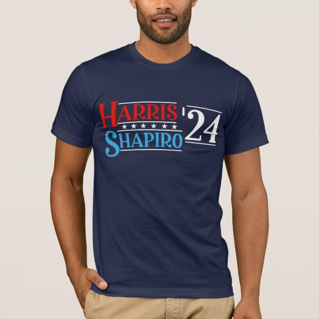 Harris Shapiro 2024 Retro Campaign T-Shirt (Front)