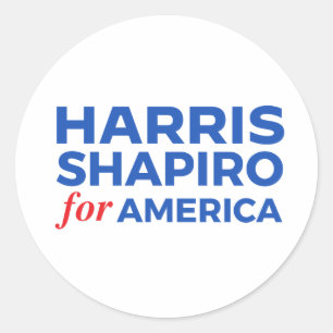 HARRIS SHAPIRO FOR AMERICA CLASSIC ROUND STICKER