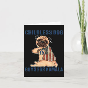 Harris Tattoo Childless Dog Ladies Guys Vote For K Card