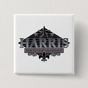 HARRIS the future is female 15 Cm Square Badge
