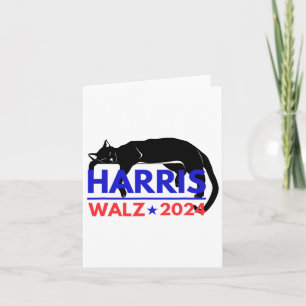 Harris Tim Waltz Harris Waltz 2024 Harris Cat Card
