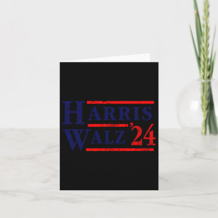 Harris Tim Walz 2024 Election Democrat Party Card