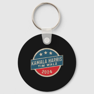 Harris Tim Walz 2024 For President Election Campai Key Ring