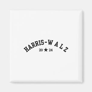 Harris Tim Walz Baseball Font 2024 Election Magnet