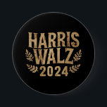 Harris Tim Walz Crest Vintage Harris Waltz 2024  7.5 Cm Round Badge<br><div class="desc">Harris Tim Walz Crest Vintage Harris Waltz 2024</div>