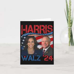 Harris Tim Walz Waltz 3  Card