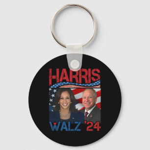 Harris Tim Walz Waltz 3 Key Ring