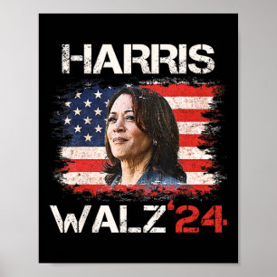 Harris Tim Walz Waltz 6 Poster