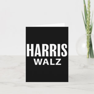 Harris Tim Walz Waltz Apparel  Card