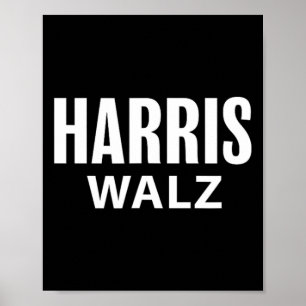 Harris Tim Walz Waltz Apparel Poster