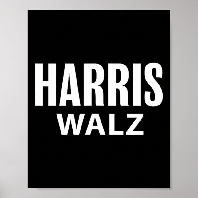 Harris Tim Walz Waltz Apparel  Poster (Front)
