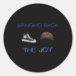 Harris Tim Walz Waltz Bringing Back The Joy Classic Round Sticker