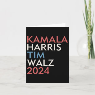 Harris Tim WAlzheimer 2024 Vintage Style Text Walt Card