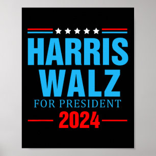 Harris Tim WAlzheimer For President 2024 Poster
