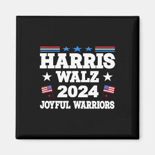 Harris Tim WAlzheimer Waltz 2024 Joyful Warriors 1 Magnet