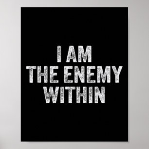 Harris V Trump I Am The Enemy Within Pun Uni-adult Poster