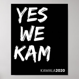 Harris Vice President 2020 Yes We Kam Yes We Can Poster
