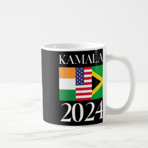 Harris Vote 2024 India American Jamaican Flag Coffee Mug