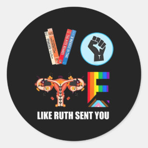 Harris Vote Like Ruth Sent You  Classic Round Sticker