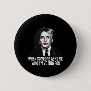 Harris Vs Donald Trump Funny Election Meme 6 Cm Round Badge