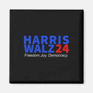 Harris W24 Freedom Joy Democracy Kamala Harris Wal Magnet