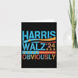 Harris W Obviously! Harris Waltz 2024 Election 1 Card