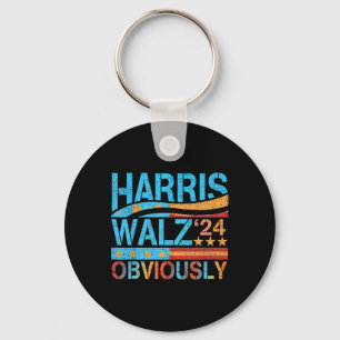 Harris W Obviously! Harris Waltz 2024 Election 1  Key Ring