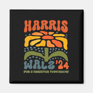 Harris W Waltz 2024 Retro Boho Vintage Groovy Flow Magnet
