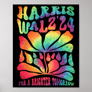 Harris Waltz 2024 Election For A Brighter Tomorrow Poster