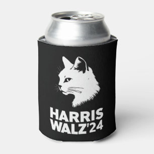 Harris Waltz 2024 Election Funny Cat Kamala Tim Can Cooler