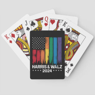 Harris Waltz 2024 Election Gay Tim Waltz LGBTQ Playing Cards
