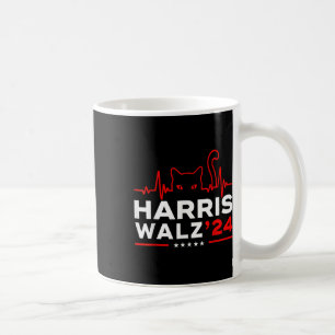 Harris Waltz 2024 Election Harris Tim Waltz Heartb Coffee Mug