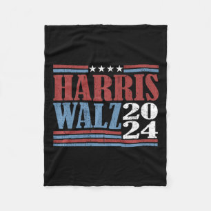 Harris Waltz 2024 Election Kamala Harris Tim Waltz Fleece Blanket