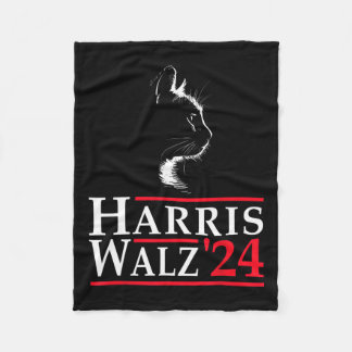 Harris Waltz 2024 Election Kamala Harris Tim Waltz Fleece Blanket