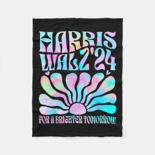 Harris Waltz 2024 Election Kamala Harris Tim Waltz Fleece Blanket