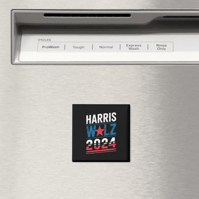 Harris Waltz 2024 Election Kamala Harris Tim Waltz Magnet (In Situ (Dishwasher))