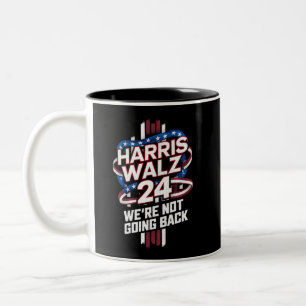 Harris Waltz 2024 Election Kamala Harris Tim Waltz Two-Tone Coffee Mug