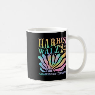 Harris Waltz 2024 For A Brighter Tomorrow Tie Dye  Coffee Mug