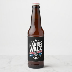 Harris Waltz 2024 Kamala Harris Tim Waltz 2024 Beer Bottle Label