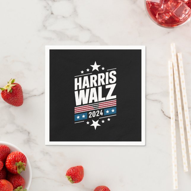 Harris Waltz 2024 Kamala Harris Tim Waltz 2024  Napkin (Insitu)