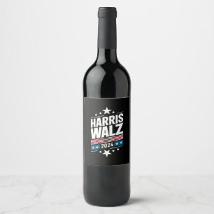 Harris Waltz 2024 Kamala Harris Tim Waltz 2024 Wine Label