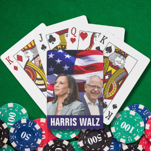 Harris Waltz 2024 - Kamala Harris Tim Waltz Playing Cards