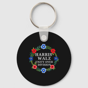 Harris Waltz 2024 Unity Over Division Vote Harris Key Ring