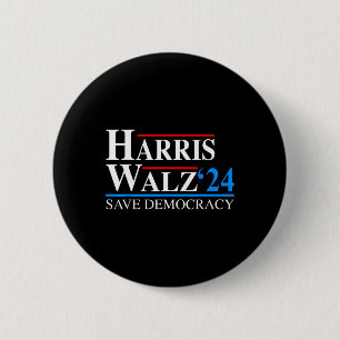 Harris Waltz 2024 Vice President Kamala Harris Tim 6 Cm Round Badge