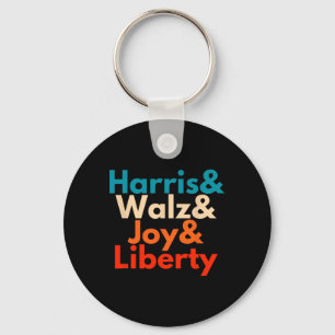 Harris Waltz 2024 Vintage Retro Tim Wheimer Kamala Key Ring
