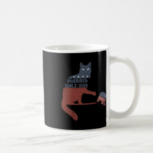 Harris Waltz 2024 Vp President Election Funny Cat Coffee Mug