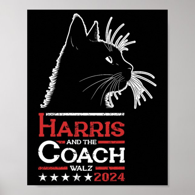Harris Waltz Cat Lady Harris Waltz 2024 Kamala Har Poster (Front)