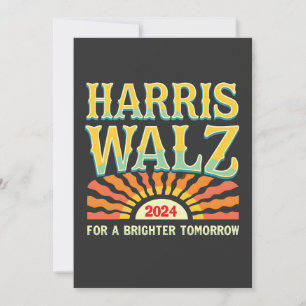 Harris Waltz for A Brighter Tomorrow Kamala Harris Invitation