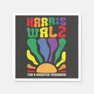 Harris Waltz for a Brighter Tomorrow Kamala LGBT Napkin